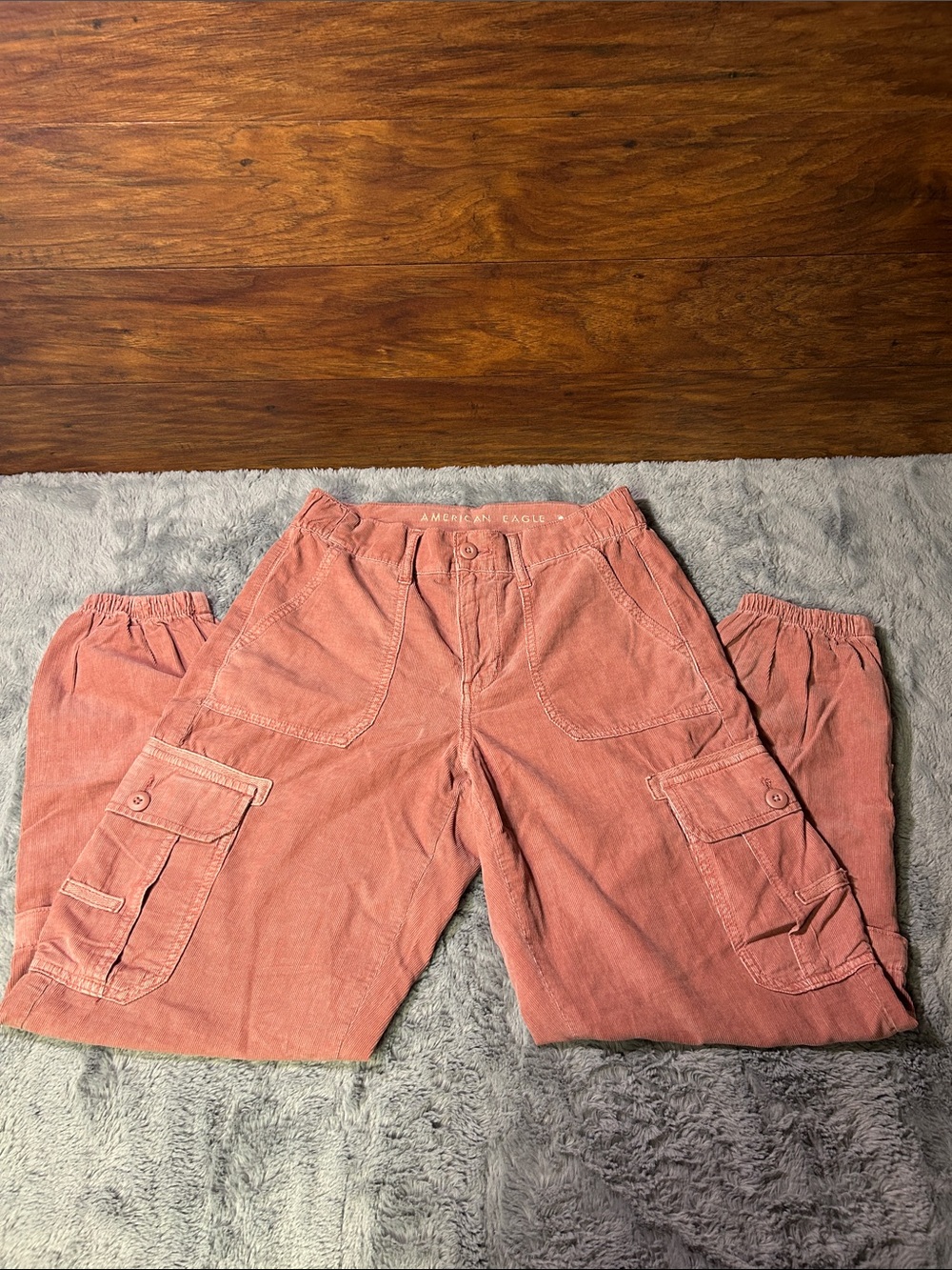 AE American Eagle Corduroy Baggy Jogger Sz 2 Long